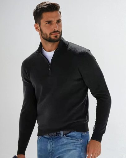 Zylo Men's Half Zip Jumper Stylish Casual Wear