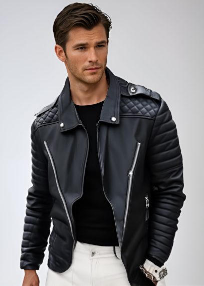 Urban Style - Lightweight Men's Leather Jacket in Classic Colors