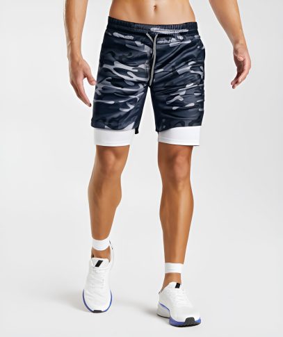 FitPro - Men's Gym Shorts Double Layer Comfort Wear